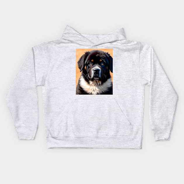 Tibetan Mastiff Puppy 02 Kids Hoodie by Jaymz Weiss Designz